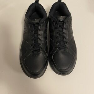 NEW BALANCE 626 Mens Size 12 Triple Black Leather Walking Sneakers Shoes Work‎